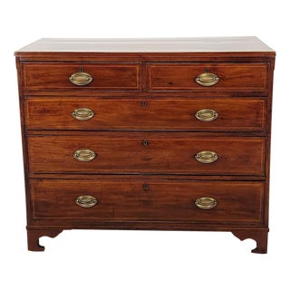 Georgian English Mahogany Chest, Circa 1800 For Sale