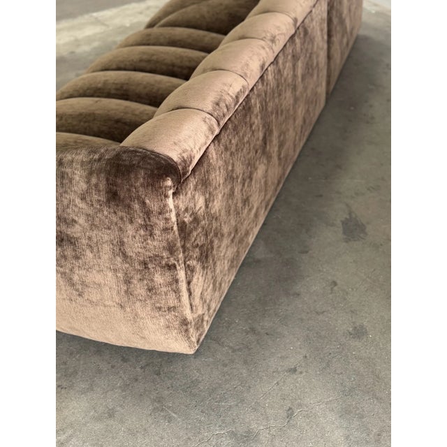 XL Low Profile Channel Sectional For Sale - Image 9 of 9