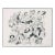 Al Hirschfeld, New Season 1987-1988, Hand Signed Lithograph, Edition 90/100, Framed For Sale