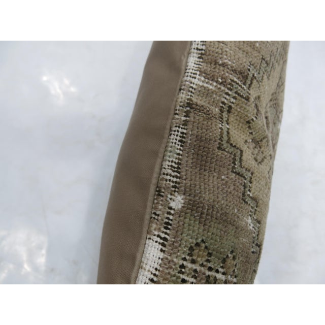 Late 20th Century Lavender Large Turkish Rug Pillow For Sale - Image 5 of 5