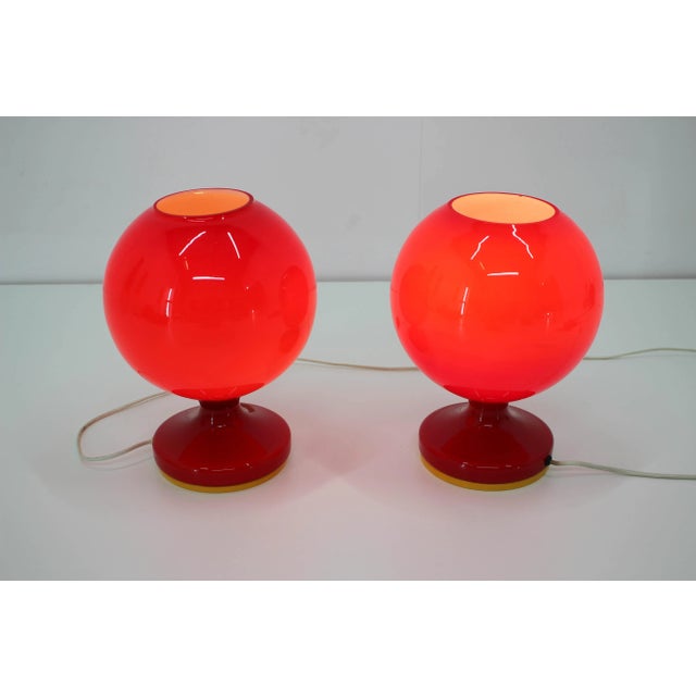 Space Age Table Lamps by Stefan Tabery, 1960s, Set of 2 For Sale - Image 3 of 9