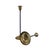 Mid-Century Modern Pair of Vintage Brass and Black Metal Candlesticks For Sale - Image 3 of 3