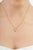 Green Minimalist 14k Gold Charm Fine Jewerlry Peardrop Emerald Pendant for Her For Sale - Image 8 of 16