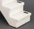 Black Marble Arrow Inlaid White Alabaster Steps For Sale - Image 4 of 9