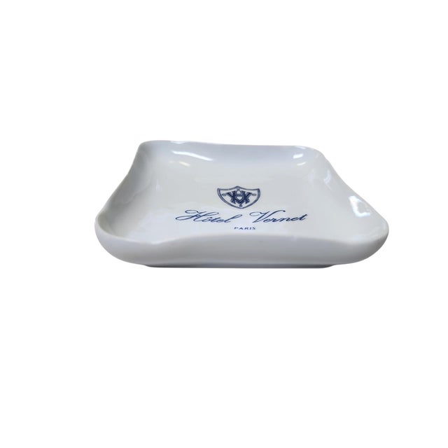 Mid-Century Modern 1950s Hotel Vernet Paris Ashtray For Sale - Image 3 of 4