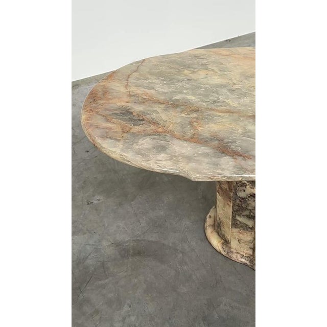 Classic Fior di Pesco Marble Coffee Table, Italy, 1970s For Sale - Image 12 of 13