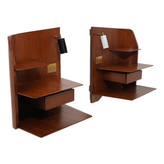 Wall-Mounted Nightstands by Gio Ponti for Dassi, 1960s, Set of 2 For Sale