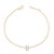 Immerse yourself in the understated elegance of this 10K yellow gold bracelet, for an enrapturing shimmer that captures...