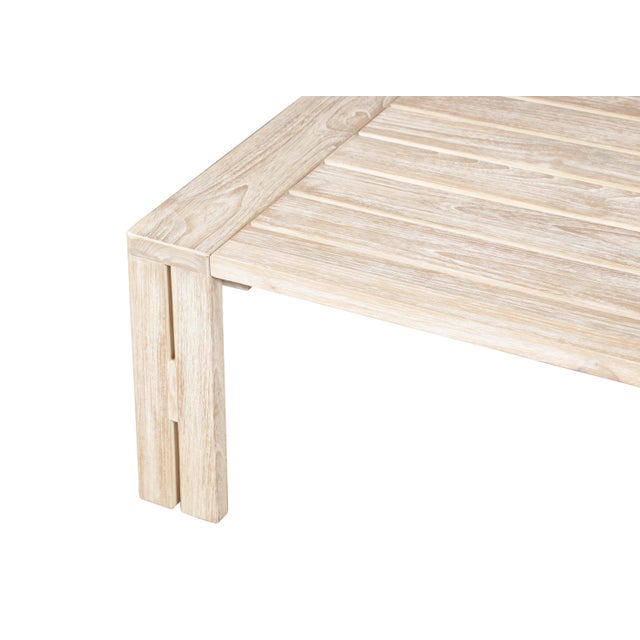 Paradiso Teak Outdoor Natural Look Coffee Table For Sale In Chicago - Image 6 of 6