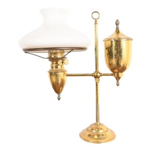 Bradley & Hubbard Antique Arts & Crafts Brass Student Lamp