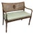 Regency Style Caned Bench With Cushion For Sale