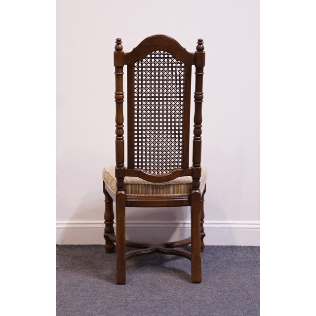 Thomasville Furniture Kenilworth Collection Solid Oak English Tudor Style Dining Side Chair 860-99 For Sale In Kansas City - Image 6 of 12