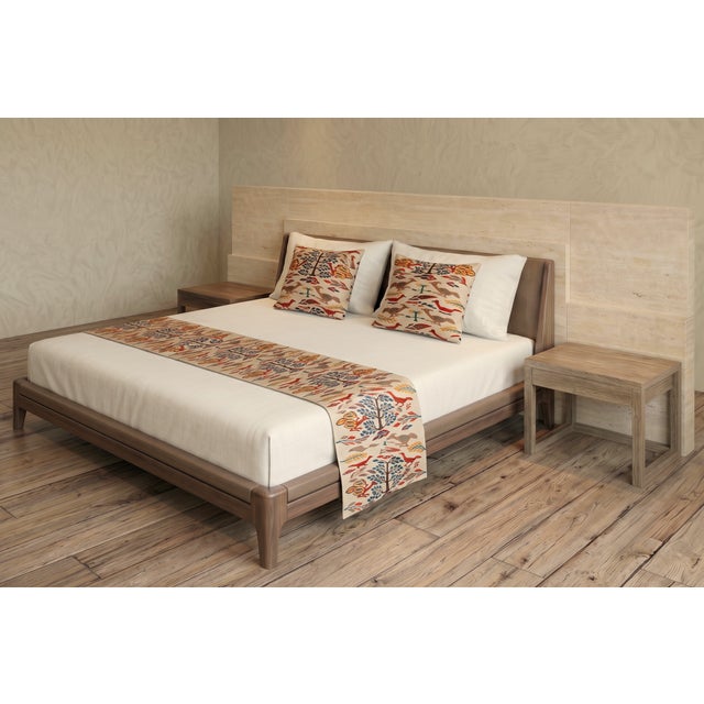Contemporary Japanese Ceremonial Silk Bed Runner Set by Renaras, Set of 5 For Sale - Image 3 of 6