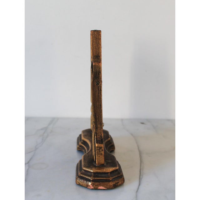 Wood Antique Gilt-Wood Swivel Tabletop Photo Frame For Sale - Image 7 of 9