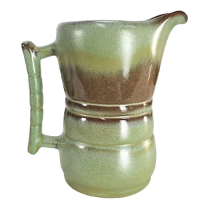 Vintage Francoma Pottery 26d Pitcher, 1 Qt.-Prairie Green 7.25"