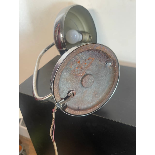 Art Deco Chrome & Black Desk Lamp 1920s For Sale - Image 4 of 9