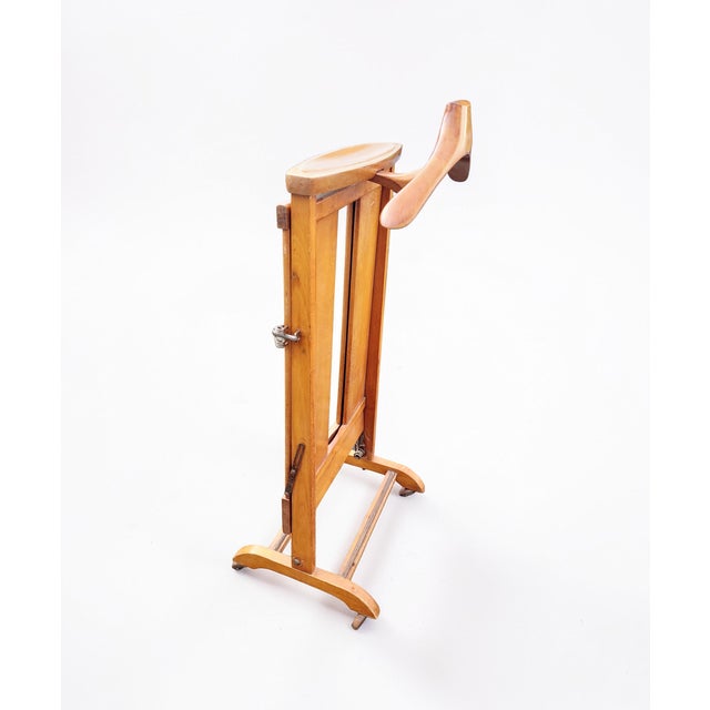 Mid-Century Modern Italian Valet Stand in Wood, 1950s For Sale - Image 9 of 15