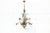 Metal Floral Chandelier in Pastel Colors with Crystal Glass, 1970s For Sale - Image 7 of 18
