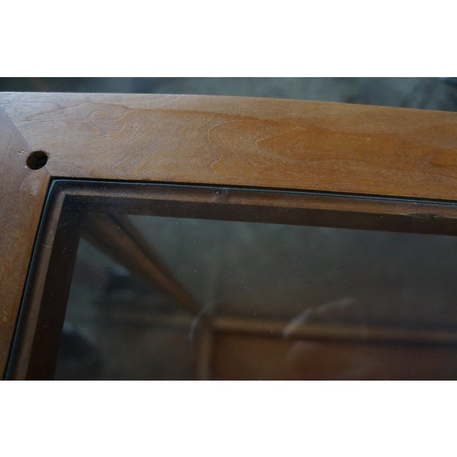 Late 20th Century Model Ship Glass Display Case Art Gallery Shop Showcase Vitrine Cabinet 48" For Sale - Image 10 of 15