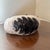 Vintage Italian Ceramic Sleeping Cat Figurine Hand Painted Black White Italy MCM For Sale - Image 4 of 7