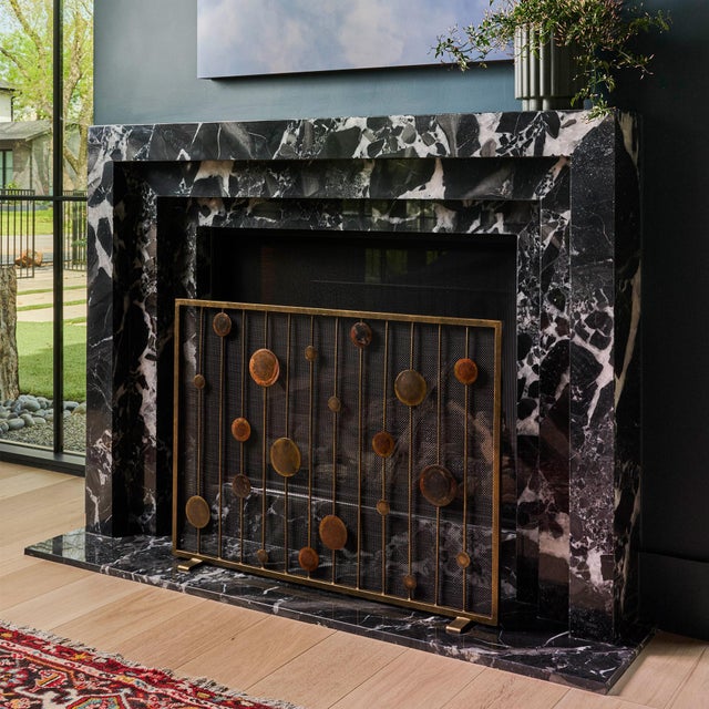 Striker Mid Century Modern Fireplace Screen For Sale - Image 9 of 9