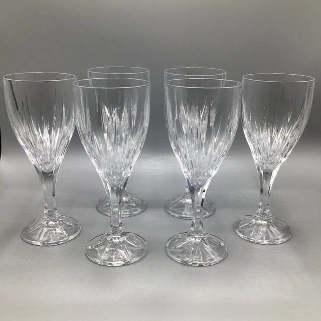 Godinger Ingrid Pattern Water Goblets-Set of 6 For Sale - Image 13 of 13