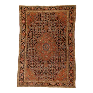 1900s Antique Persian Farahan Rug For Sale