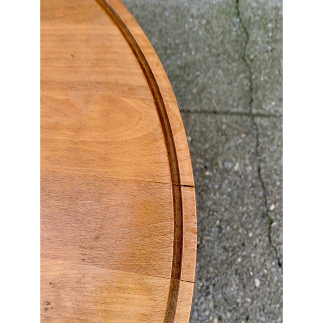 Wood Side Table in Beech by Haslev Furniture From the 1960s For Sale - Image 7 of 10