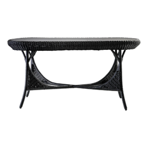 Console Table Painted Wicker