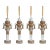 Gelsey Nutcracker with Drum Hanging Ornaments, Set of 4 For Sale