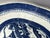 Ceramic Antique Chinese Canton Blue & White Vegetable Dish, c. 1860 For Sale - Image 7 of 10