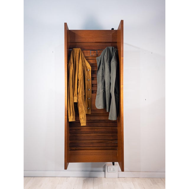 1960s Mid-Century Italian Suspended Tilting Wardrobe, 1960s For Sale - Image 5 of 18