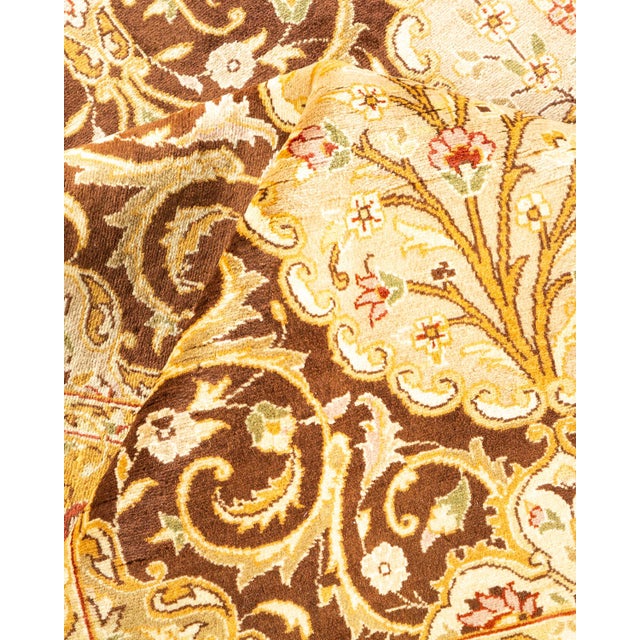 Textile Mogul Hand-Knotted Area Rug - Brown, 8' 1" x 10' 4" For Sale - Image 7 of 8