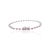 Not Yet Made - Made To Order 18k White Gold Round Ruby Modern Tennis Bracelet by VRJewels For Sale - Image 5 of 11