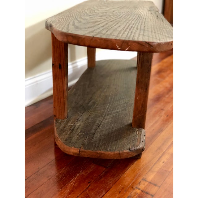 1970s Rustic Reclaimed Wormy Chestnut Coffee Table | Chairish