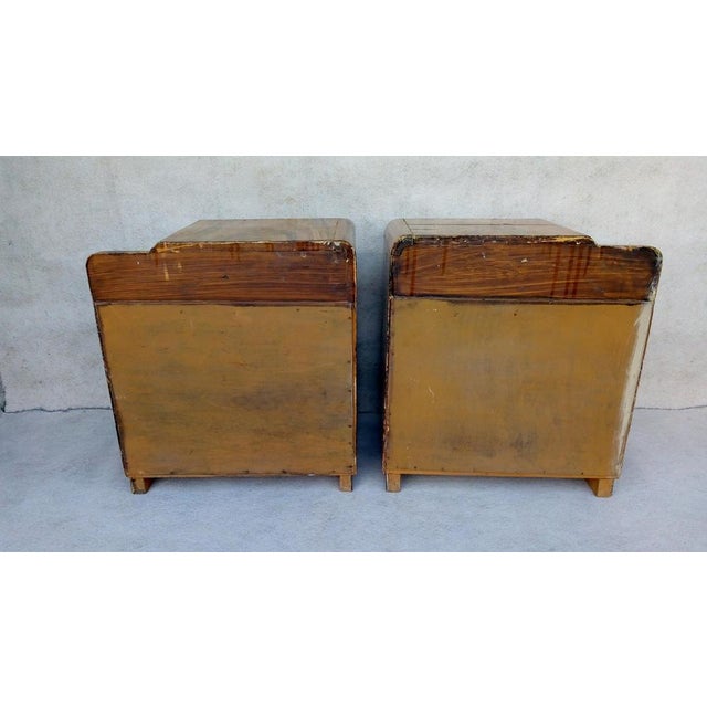 Art Deco Bedside Tables by Jindrich Halabala for Up Závody, 1940s, Set of 2 For Sale - Image 18 of 18