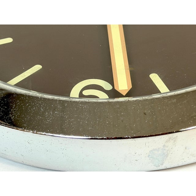 Brown Panerai Luminor Dealer Fixture Wall Clock, Swiss Made Promotional Display- Works For Sale - Image 8 of 12