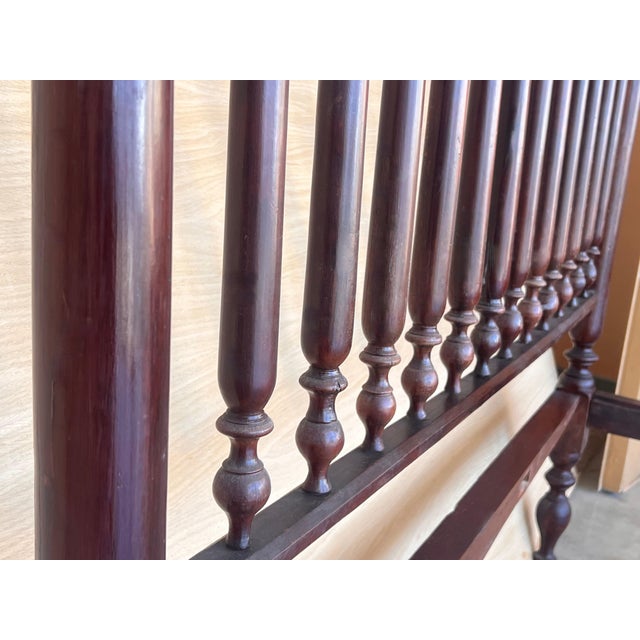 19th Century Baroque Queen Bed, Original Four Poster Lisbon Bed For Sale In Miami - Image 6 of 6