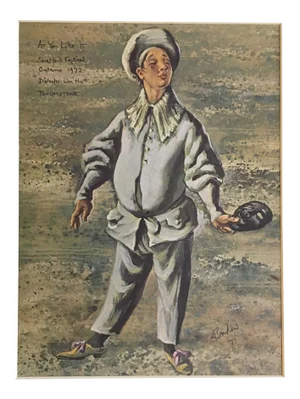 Vintage Stratford Festival Design Folio Costume Print