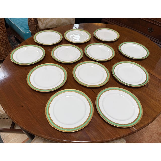 Mintons Art Pottery Studio Mintons Stamped English Pottery Plates, Set of Twelve For Sale - Image 4 of 12