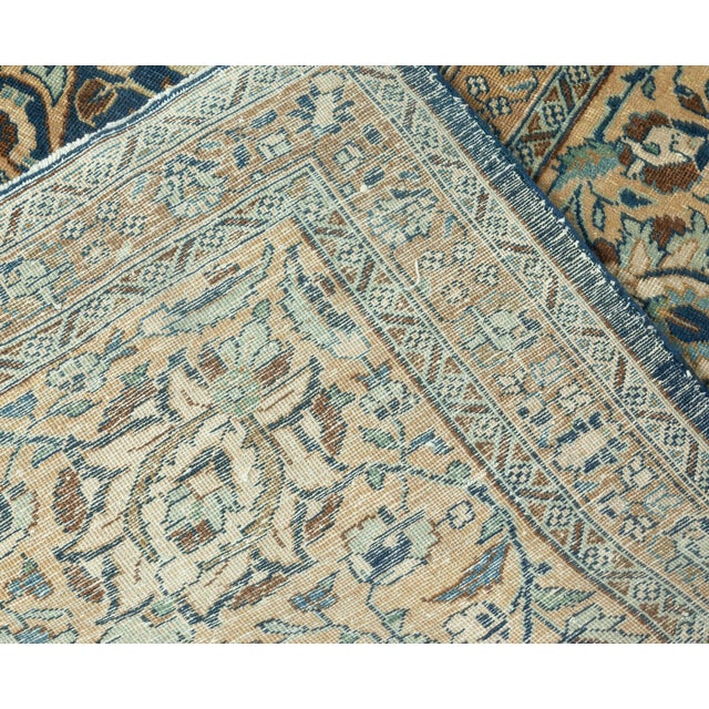 Vintage Persian Tabriz Botanic Handmade Wool Carpet For Sale - Image 4 of 7