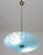 Italian Vintage Italian Floral Glass and Brass Pendant Chandelier, Mid-Century, 2 Lights For Sale - Image 3 of 15
