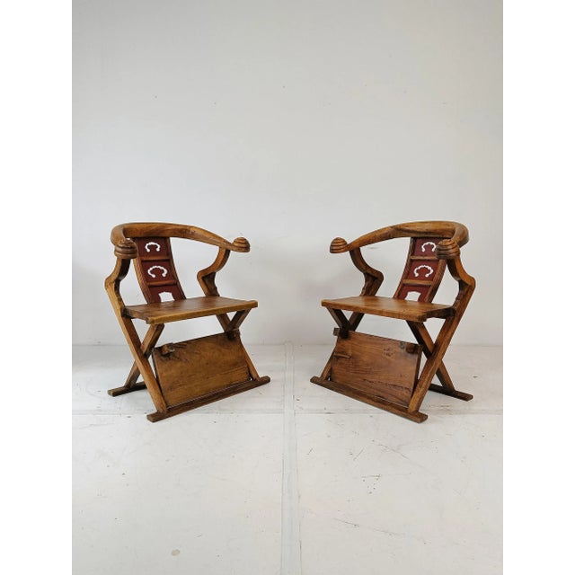Set of Asian Throne Chairs, 1960s For Sale - Image 6 of 11