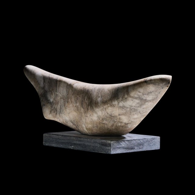 Stone Mid Century Abstract Carved Stone Sculpture For Sale - Image 7 of 9