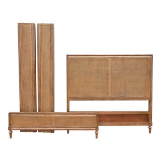 Restoration Hardware Maison Queen Size Bedframe ~ Double Cane Headboard For Sale