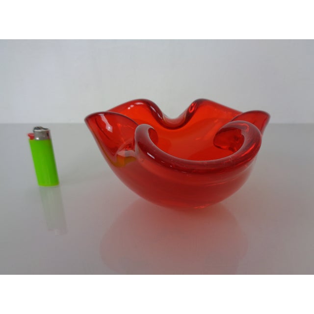 Murano glass bowl from the 1960s. Remnants of the Murano sticker are present inside. This piece has an attribution mark, I...