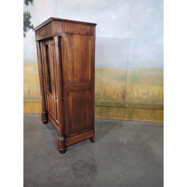 Small Empire-Style Cherrywood Bookcase For Sale - Image 9 of 13