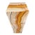 Unique and modern onyx pedestal floor lamp with golden orange tones. Simple 40 inch tall rectangular cube design. Emits a...