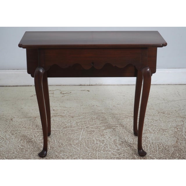 Traditional Stickley Colonial Williamsburg Mahogany Drop Side Table For Sale - Image 3 of 18