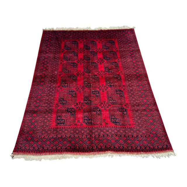 Vintage Turkoman Tribal Rug - 6'9 X 8'9 For Sale